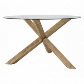 Mesa comedor cruceta  Inrid madera mindi