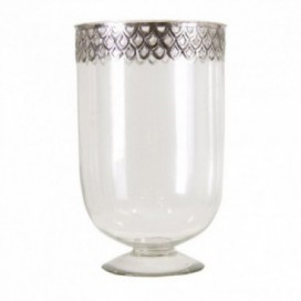 Jarrón transparente / plata colección Glamorous Experience