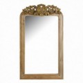 Espejo Bridgette tallado natural detalles oro