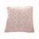 Cojín Rousse bordado rosa y blanco 45x45