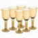 Juego 6 copas Mostaza vidrio
