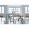 Mesa comedor Tosco roble blanco