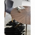 Mesa comedor redonda Rocher nogal