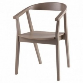 Silla Husum verde madera