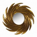Espejo serie Oleus forma espiral color oro