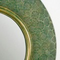 Espejo Miss circular de color verde